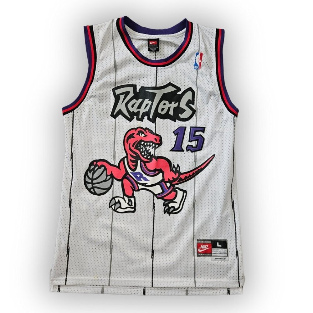 VINCE CARTER TORONTO RAPTORS THROWBACK JERSEY #15 SIZE LARGE